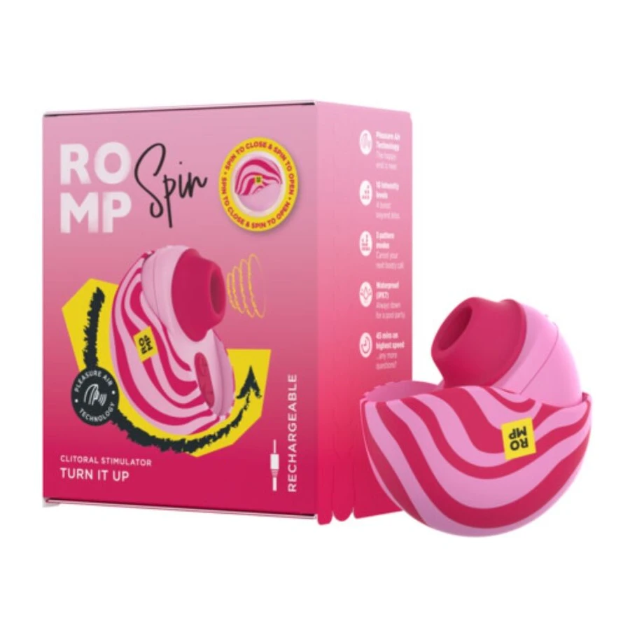 ROMP - SPIN CLITORAL SUCTION ANTITUDE WITH ROTATING OPENING AND CLOSING